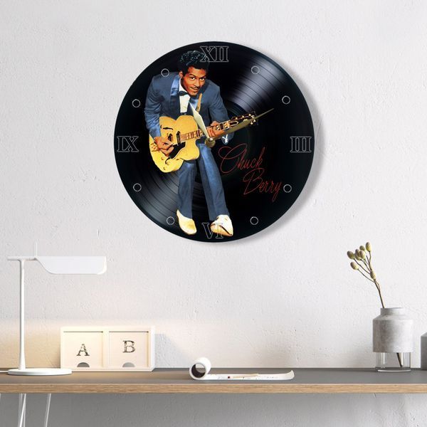 Wall Vinyl Record Clock Chuck Berry 12" UF-Clock-Chuck Berry-1 photo