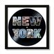 Vinyl Record Decor in a Wooden Frame New York 14" UF-Frame-New York-3 photo