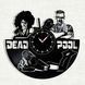 Настінний вініловий годинник Дедпул, діаметр 30см Vinyl-Clock-Deadpool-4 фото