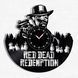 Настінний вініловий годинник Red Dead Redemption, діаметр 30см Vinyl-Clock-Red Dead Redemption-2 фото 1