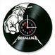 Настінний вініловий годинник Metallica, діаметр 30см Vinyl-Clock-Metallica-5 фото
