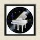 Vinyl Record Decor in a Wooden Frame Piano 14" 591-4-1 photo 3