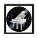 Vinyl Record Decor in a Wooden Frame Piano 14" 591-4-1 photo 1