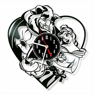 Wall Vinyl Record Clock Beauty and the Beast 12" Vinyl-Clock-C-Beauty and the Beast-7 photo