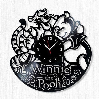 Настінний вініловий годинник Вінні-Пух, діаметр 30см Vinyl-Clock-C-Winnie the Pooh-4 фото