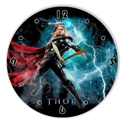 Настінний вініловий годинник Тор, діаметр 30см UF-Clock-M-Thor-1 фото