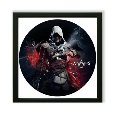 Vinyl Record Decor in a Wooden Frame Assassin's Creed 14" UF-Frame-Assassin's Creed-1 photo