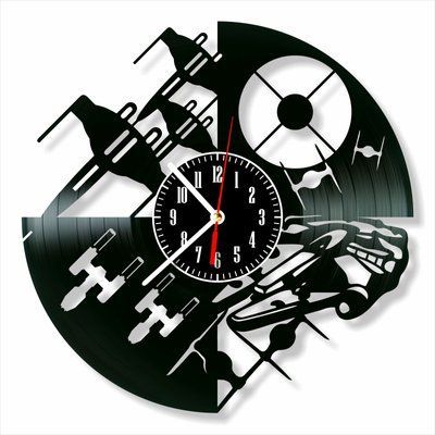 Wall Vinyl Record Clock Star Wars 12" 143-1-11 photo