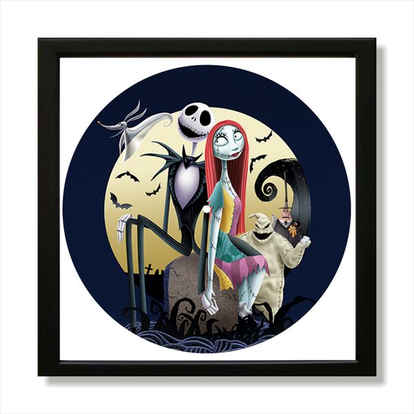 Vinyl Record Decor in a Wooden Frame Nightmare Before Christmas 14" UF-Frame-Nightmare Before Christmas-3 photo