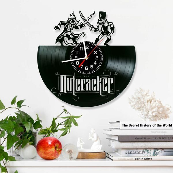 Настінний вініловий годинник Лускунчик, діаметр 30см Vinyl-Clock-C-The Nutcracker-1 фото