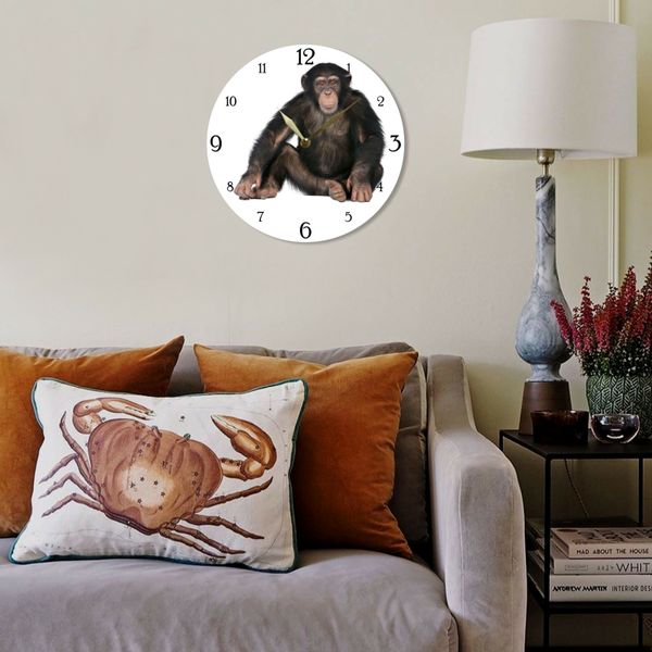 Wall Vinyl Record Clock Monkey 12" UF-Clock-Monkey-1 photo