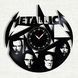 Настінний вініловий годинник Metallica, діаметр 30см Vinyl-Clock-Metallica-5 фото