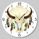 Wall Vinyl Record Clock Cow Skull Head 12" UF-Clock-Cow Skull Head-1 photo 1