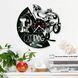 Настінний вініловий годинник КітПес, діаметр 30см Vinyl-Clock-C-CatDog-2 фото 2