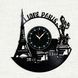 Wall Vinyl Record Clock Paris 12" 13-1-2 photo