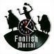 Настінний вініловий годинник Нерозумний смертний, діаметр 30см Vinyl-Clock-C-Foolish Mortal-1 фото 1
