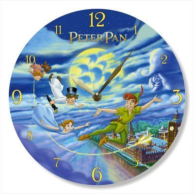Настінний вініловий годинник Пітер Пен, діаметр 30см UF-Clock-C-Peter Pan-2 фото