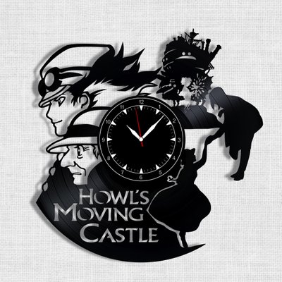 Wall Vinyl Record Clock Howl's Moving Castle 12" Vinyl-Clock-Howl's Moving Castle-2 photo