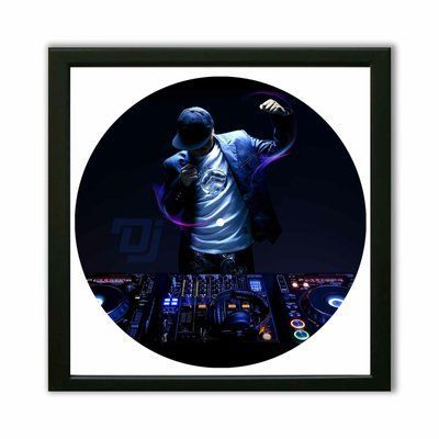 Vinyl Record Decor in a Wooden Frame DJ 14" 593-4-1 photo