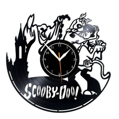 Настінний вініловий годинник Скубі-Ду, діаметр 30см Vinyl-Clock-C-Scooby Doo-3 фото