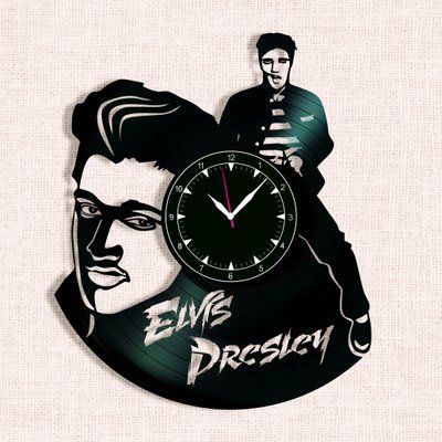 Wall Vinyl Record Clock Elvis Presley 12" Vinyl-Clock-Elvis Presley-1 photo