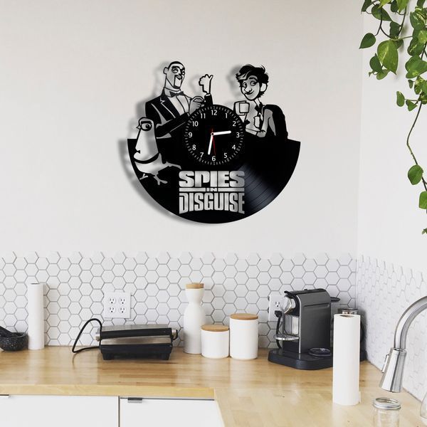 Wall Vinyl Record Clock Spies in Disguise 12" Vinyl-Clock-C-Spies in Disguise-1 photo