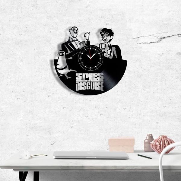 Wall Vinyl Record Clock Spies in Disguise 12" Vinyl-Clock-C-Spies in Disguise-1 photo