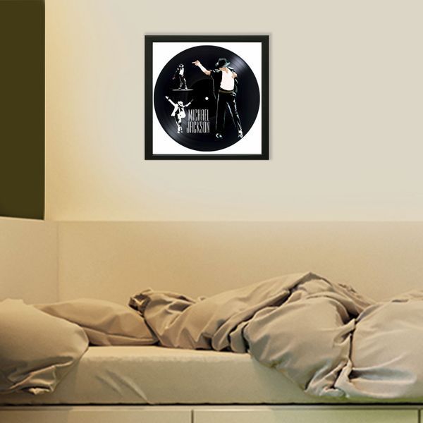 Vinyl Record Decor in a Wooden Frame Michael Jackson 14" 557-4-1 photo