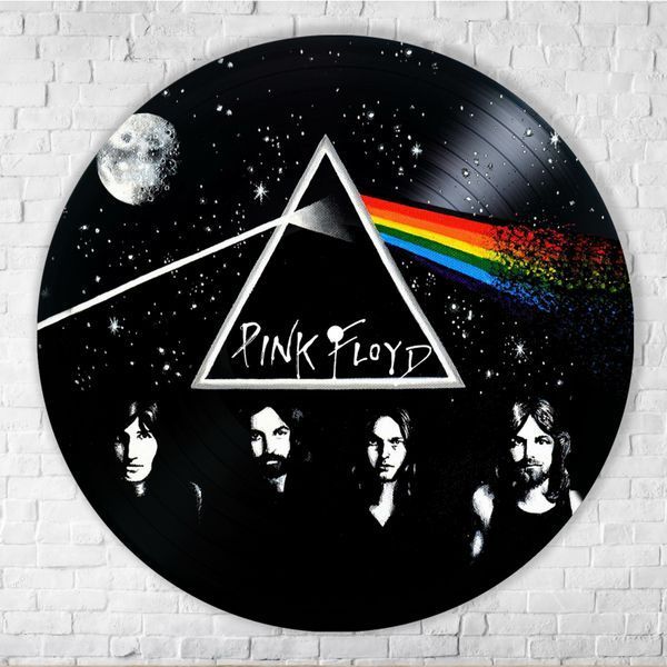 Настінний вініловий декор Pink Floyd, діаметр 30см 566-3-1 фото