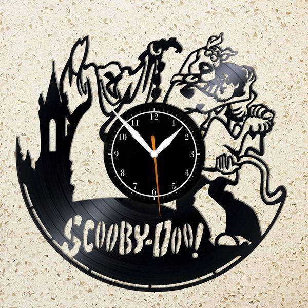 Настінний вініловий годинник Скубі-Ду, діаметр 30см Vinyl-Clock-C-Scooby Doo-3 фото