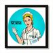 Vinyl Record Decor in a Wooden Frame Nurse 14" UF-Frame-Nurse-2 photo