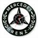 Настінний вініловий годинник Мерседес, діаметр 30см Vinyl-Clock-Mercedes-2 фото 1