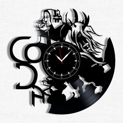 Настінний вініловий годинник CODA, діаметр 30см Vinyl-Clock-CODA-1 фото