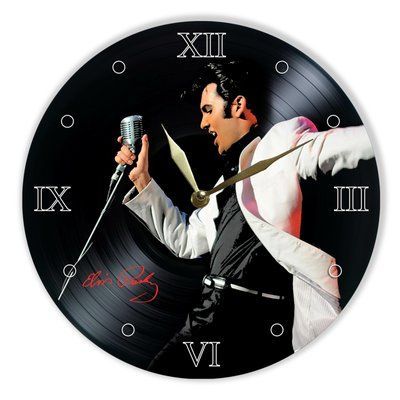 Wall Vinyl Record Clock Elvis Presley 12" UF-Clock-Elvis Presley-2 photo