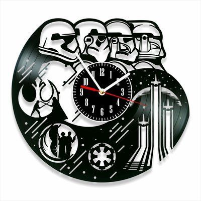 Wall Vinyl Record Clock Star Wars 12" 143-1-15 photo