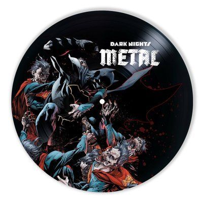 Vinyl Record Decor Dark Nights Metal 12" 284-3-1 photo