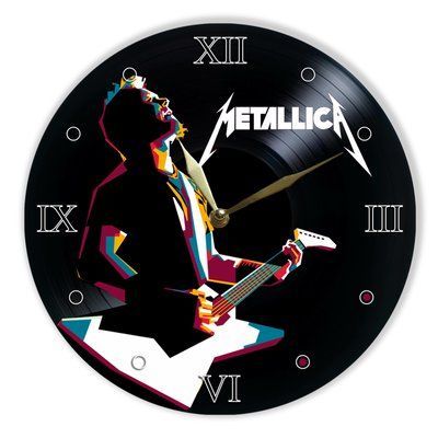 Wall Vinyl Record Clock Metallica 12" UF-Clock-Metallica-3 photo