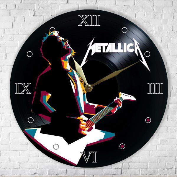Wall Vinyl Record Clock Metallica 12" UF-Clock-Metallica-3 photo
