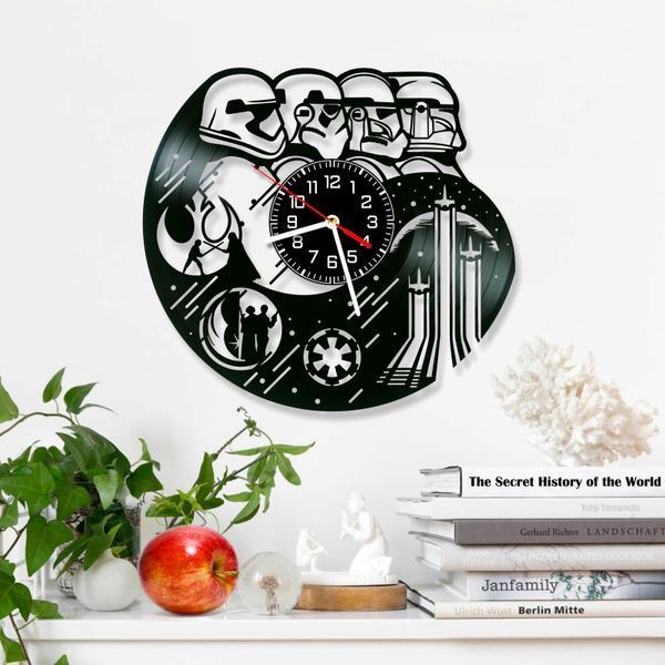 Wall Vinyl Record Clock Star Wars 12" 143-1-15 photo