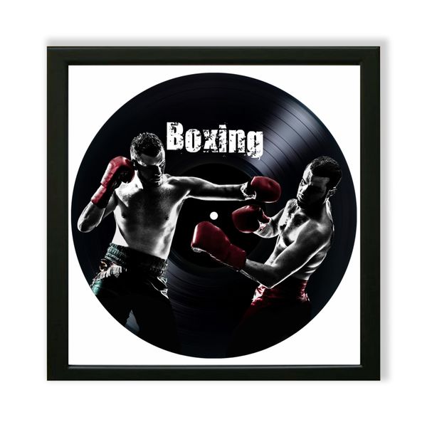 Vinyl Record Decor in a Wooden Frame Boxing 14" UF-Frame-Boxing-1 photo