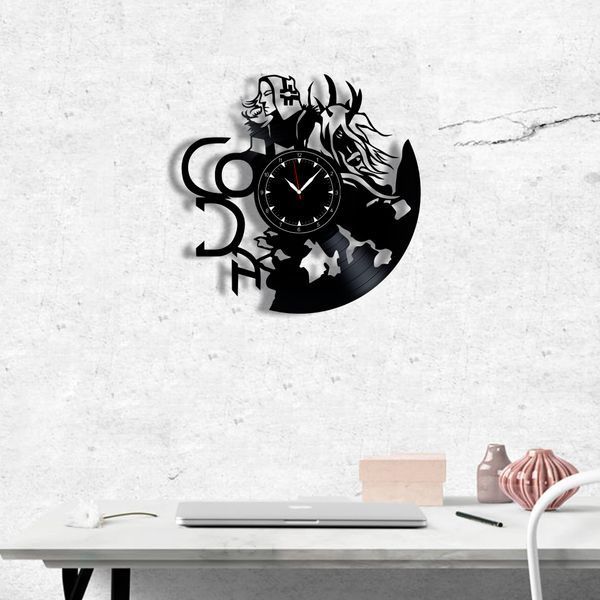 Настінний вініловий годинник CODA, діаметр 30см Vinyl-Clock-CODA-1 фото