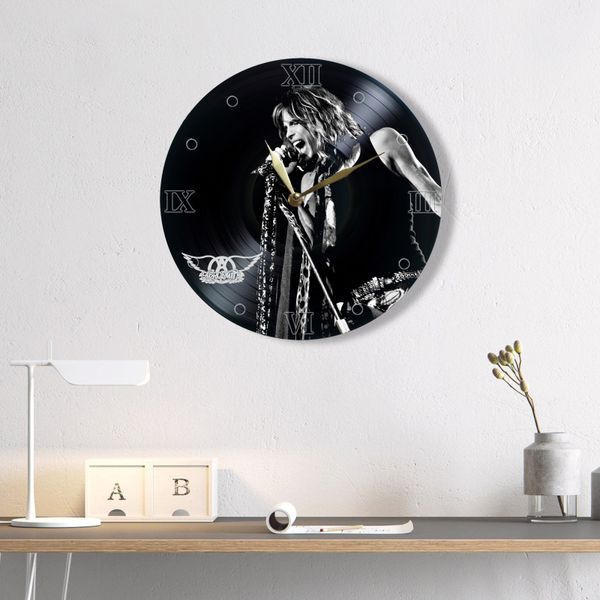 Настінний вініловий годинник Aerosmith, діаметр 30см UF-Clock-Aerosmith-2 фото