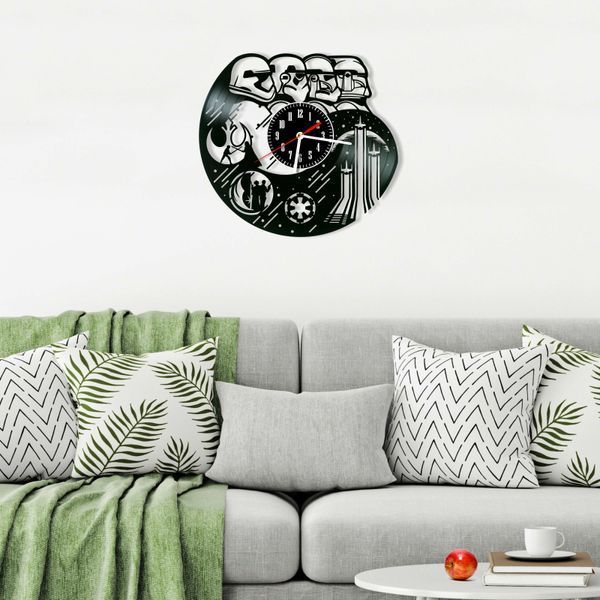 Wall Vinyl Record Clock Star Wars 12" 143-1-15 photo
