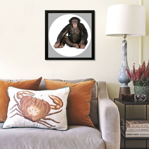 Vinyl Record Decor in a Wooden Frame Monkey 14" UF-Frame-Monkey-1 photo