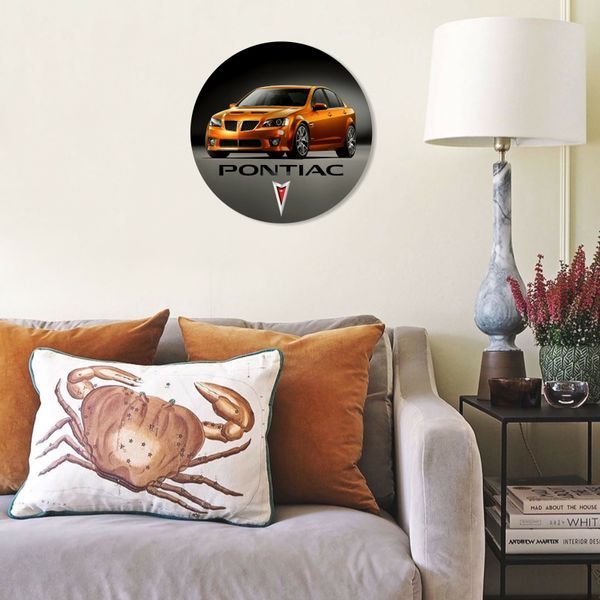 Настінний вініловий декор Pontiac G8, діаметр 30см 229-3-1 фото