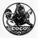 Настінний вініловий годинник Коко, діаметр 30см Vinyl-Clock-C-Coco-1 фото 1