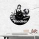 Wall Vinyl Record Clock Teacher 12" 111-1-1 photo 2