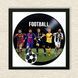 Vinyl Record Decor in a Wooden Frame Football 14" 202-4-1 photo 3