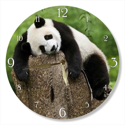 Wall Vinyl Record Clock Panda 12" UF-Clock-Panda-1 photo