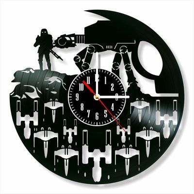 Wall Vinyl Record Clock Star Wars 12" 143-1-16 photo